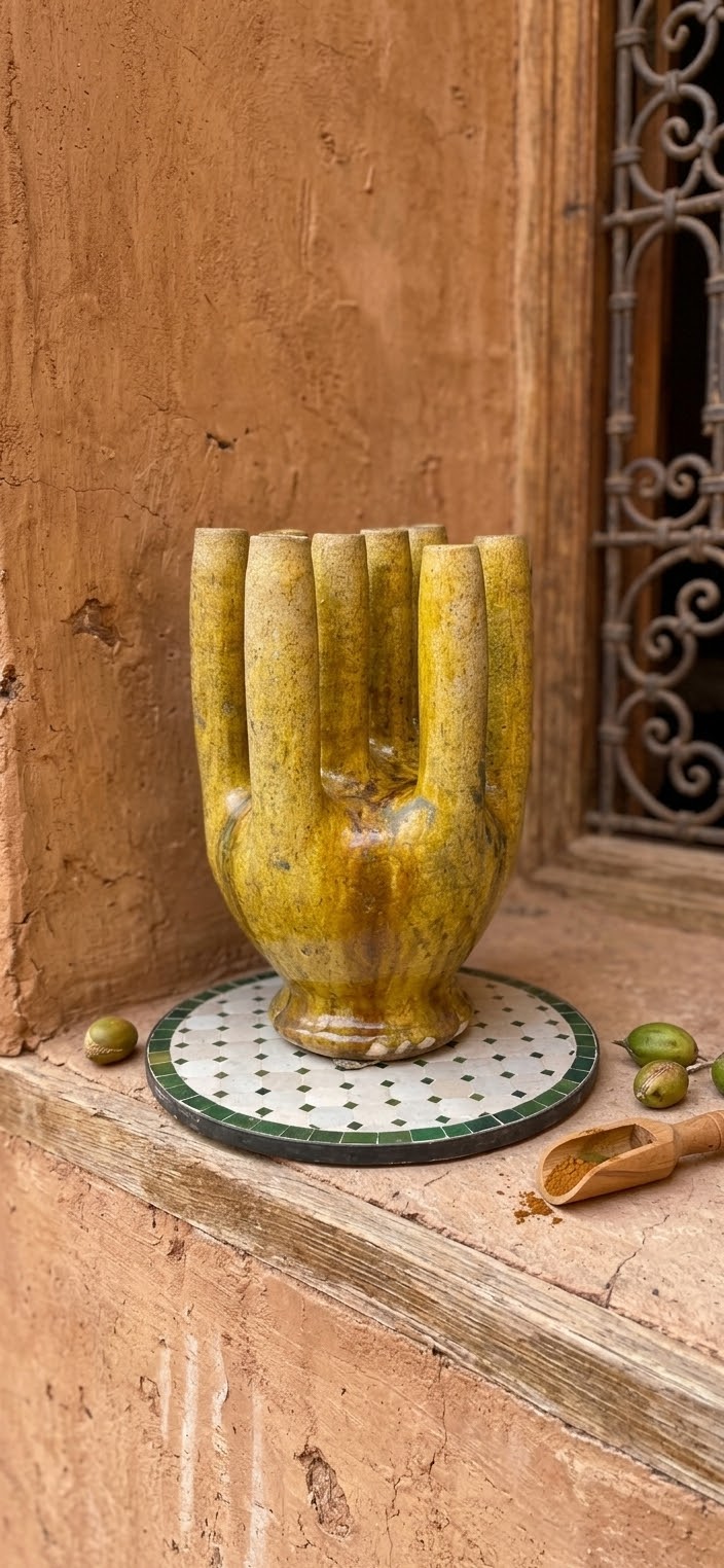 Authentic Moroccan Multi-Candle Holder - 8 Arm